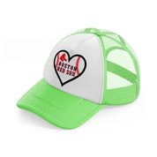boston red sox supporter-lime-green-trucker-hat
