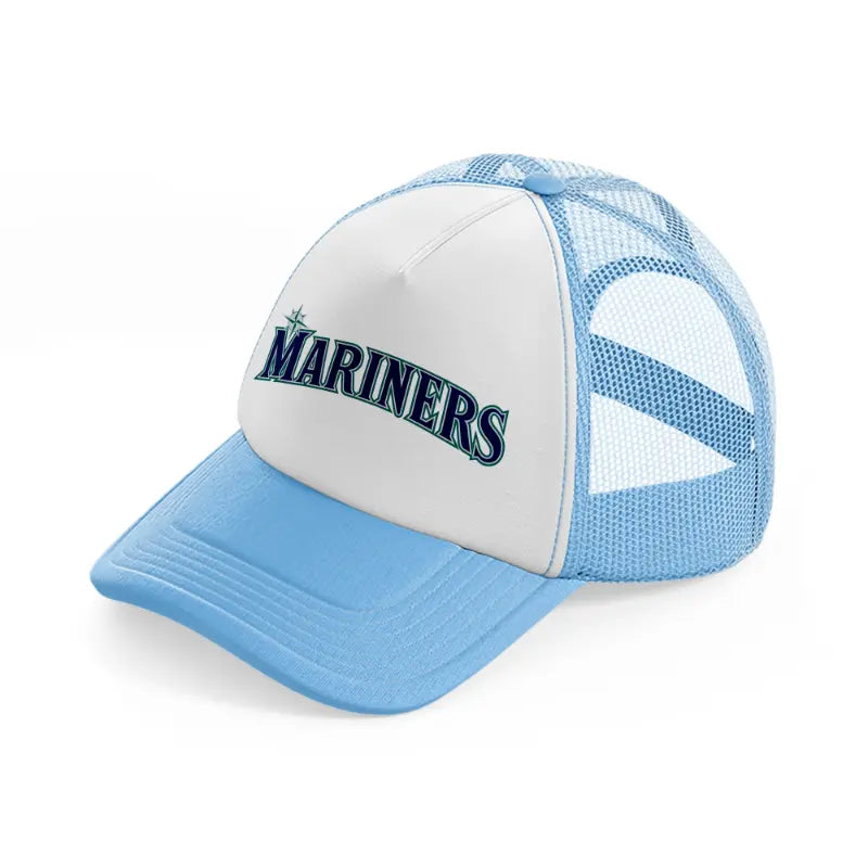 mariners emblem-sky-blue-trucker-hat