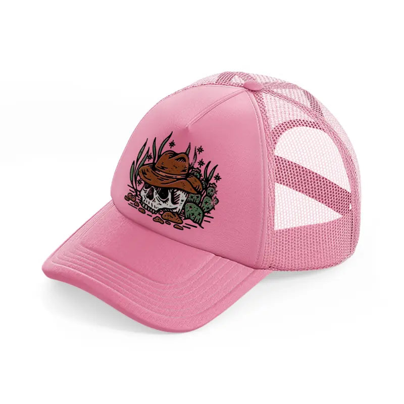 western boho-pink-trucker-hat