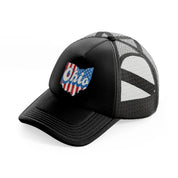 ohio flag-black-trucker-hat