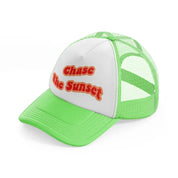 retro elements 106 lime green trucker hat