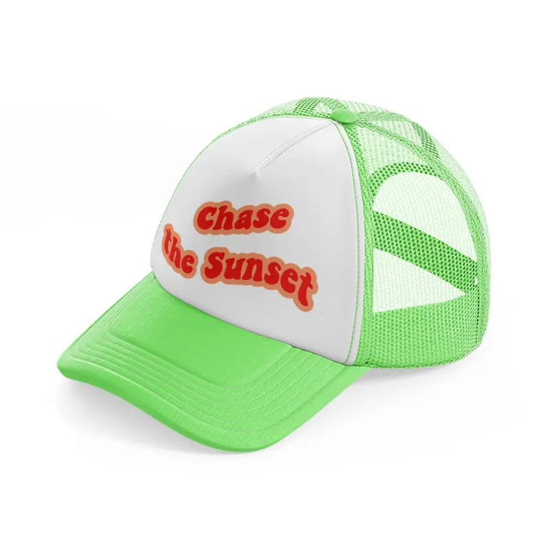 retro elements 106 lime green trucker hat