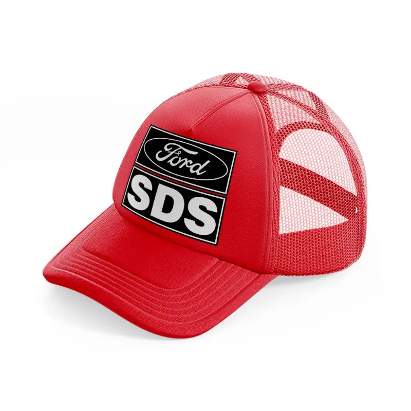 ford sds red trucker hat