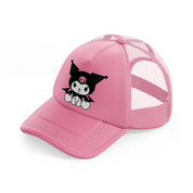 bat kitty pink trucker hat