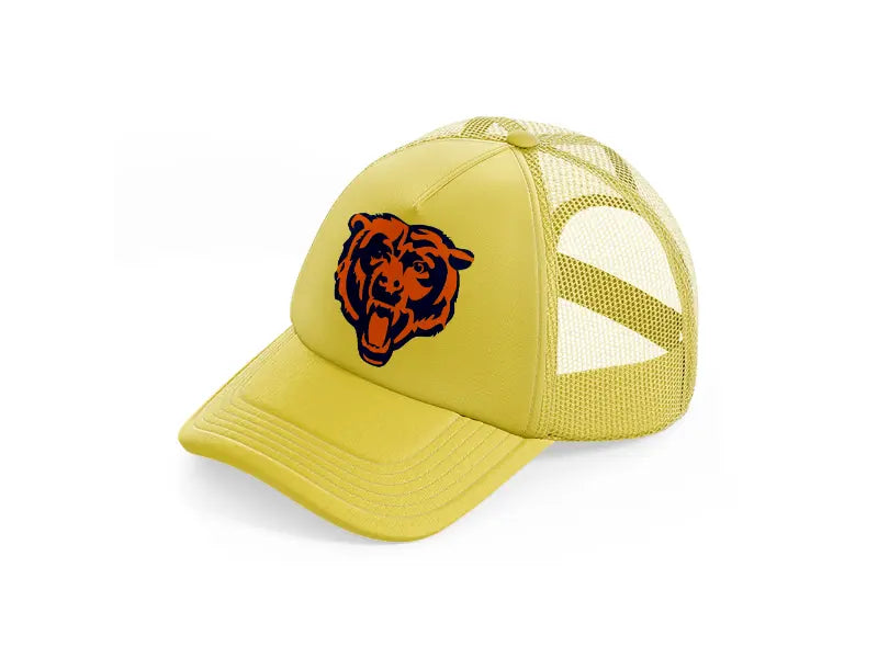 chicago bears emblem-gold-trucker-hat