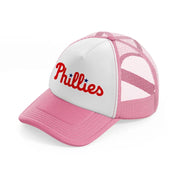 philadelphia phillies-pink-and-white-trucker-hat