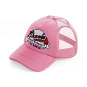 braves youth baseball classic-pink-trucker-hat