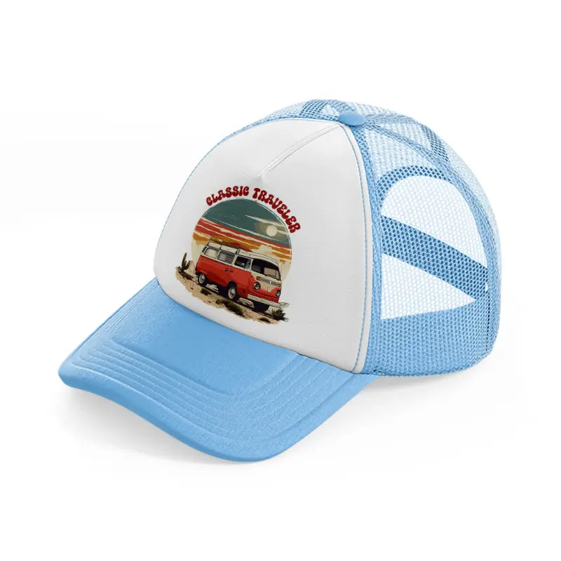 classic traveler-sky-blue-trucker-hat