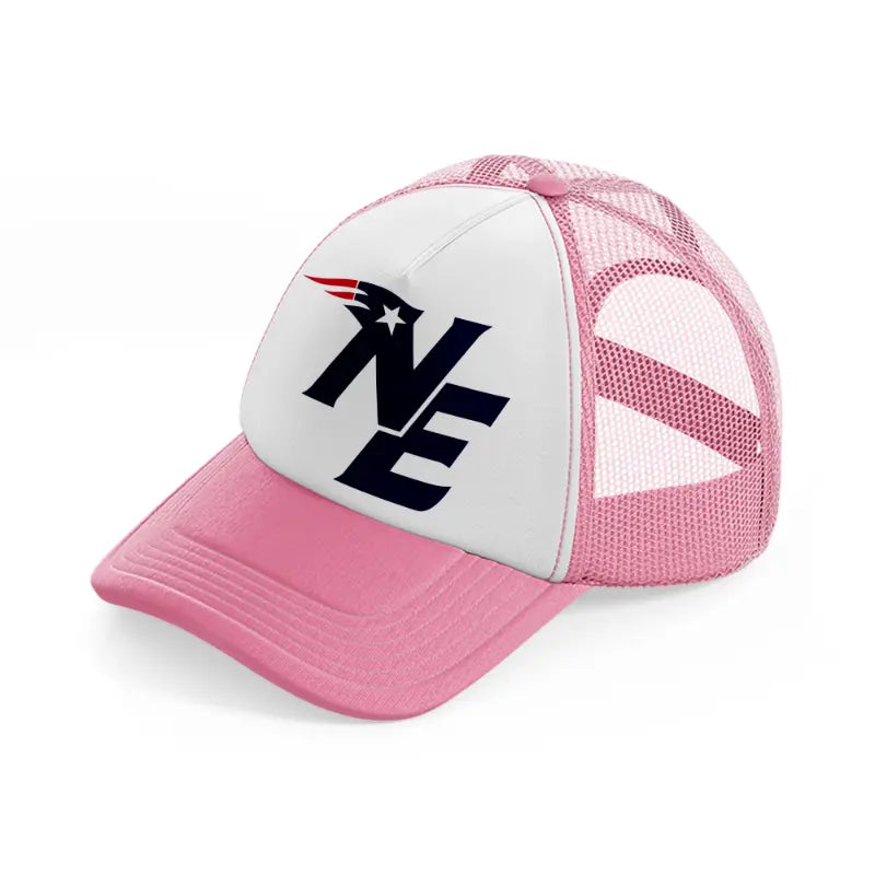 ne patriots-pink-and-white-trucker-hat