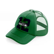 seattle seahawks 12-green-trucker-hat