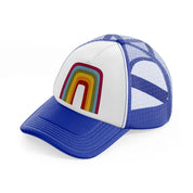 groovy shapes 03 blue and white trucker hat