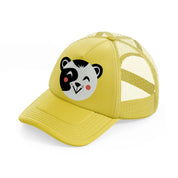 panda-gold-trucker-hat