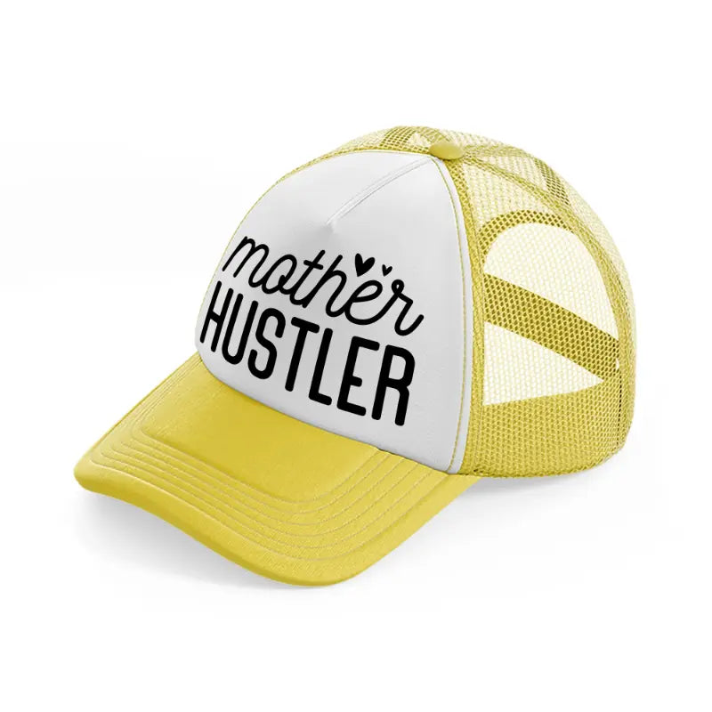 mother hustler-yellow-trucker-hat