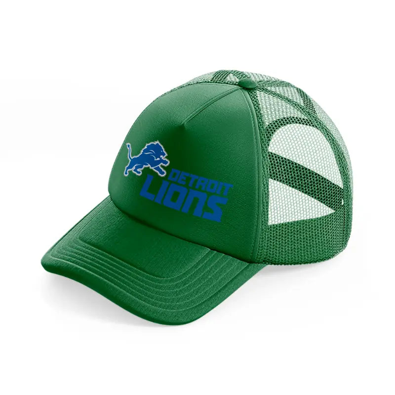 detroit lions shorter logo-green-trucker-hat