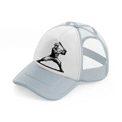 baseball batting-grey-trucker-hat