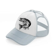 northern pike fish-grey-trucker-hat