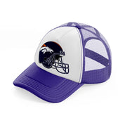 denver broncos helmet-purple-trucker-hat