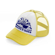 Boats N Hoes yellow Trucker Hat