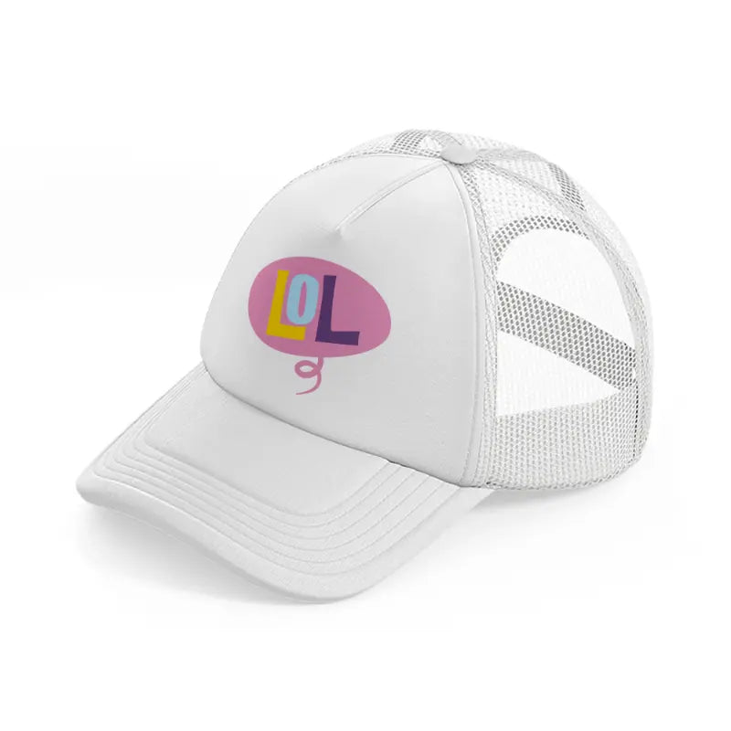 lol white trucker hat