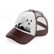 hunting-brown-trucker-hat