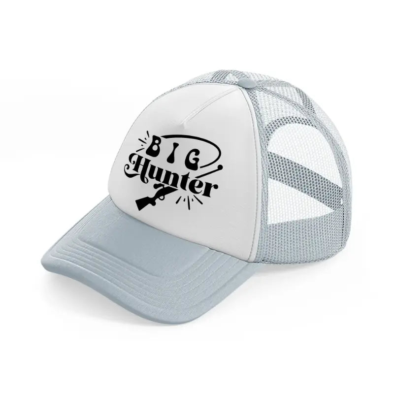 big hunter grey trucker hat