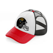 jacksonville jaguars helmet-red-and-black-trucker-hat