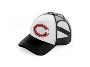 c from chicago bears-black-and-white-trucker-hat