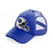 tennessee titans white helmet-blue-trucker-hat