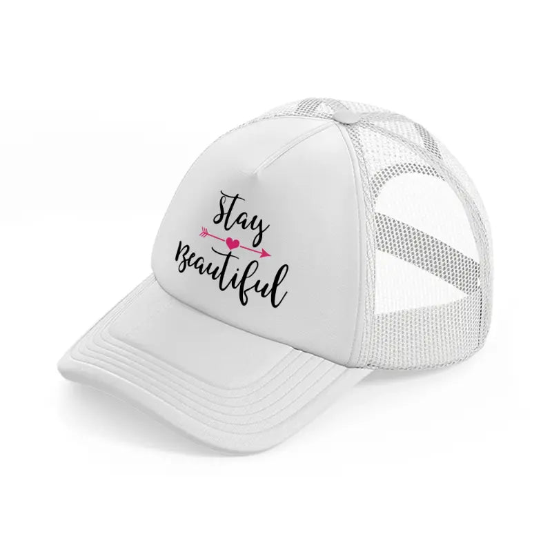 stay beautiful-white-trucker-hat