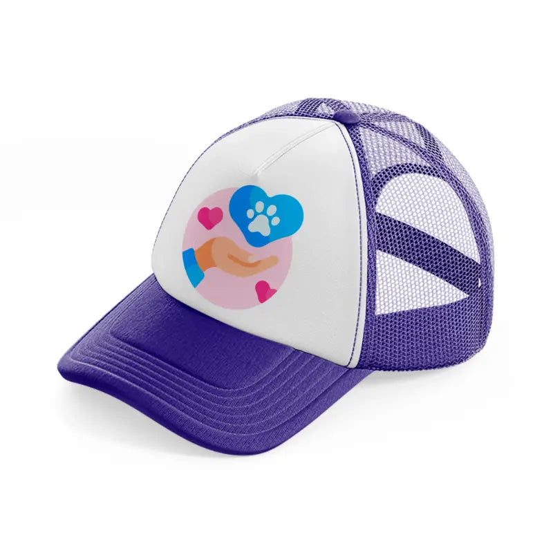 pet care (2) purple trucker hat