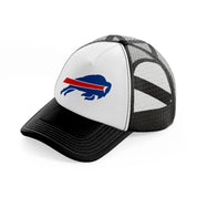 buffalo bills white-black-and-white-trucker-hat