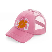 american football dad-pink-trucker-hat