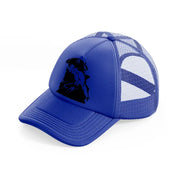 pirate with cacatua-blue-trucker-hat