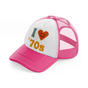 quote 08 neon pink trucker hat