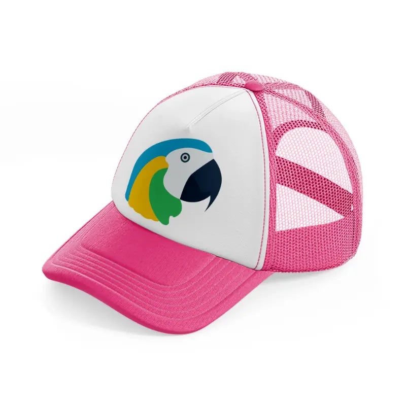 parrot (1)-neon-pink-trucker-hat