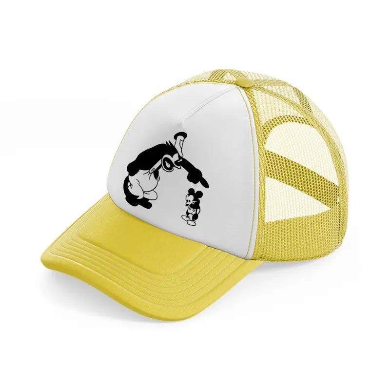 mickey willie yellow trucker hat