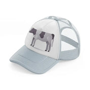 037-cow-grey-trucker-hat