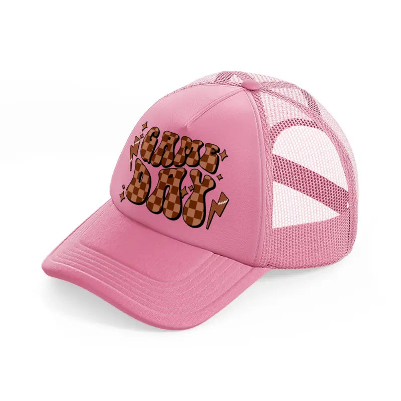 game day-pink-trucker-hat