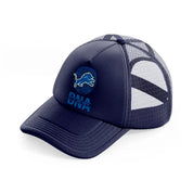 detroit lions it's in my dna-navy-blue-trucker-hat