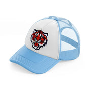 detroit tigers emblem-sky-blue-trucker-hat