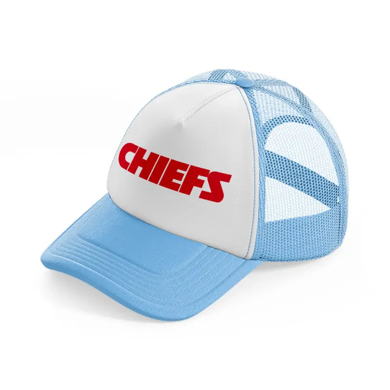 chiefs text-sky-blue-trucker-hat