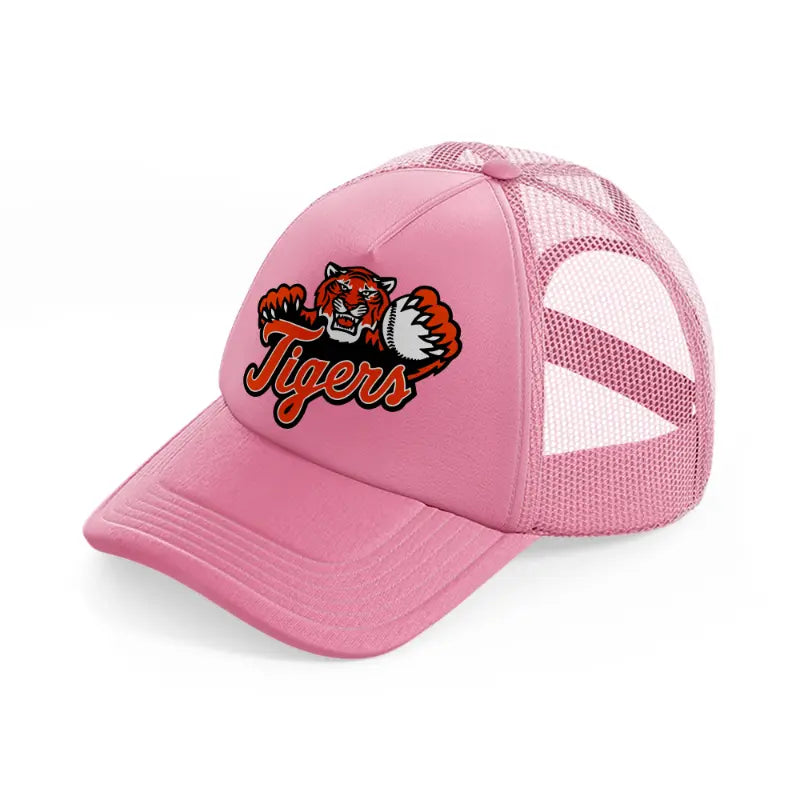 detroit tigers supporter pink trucker hat