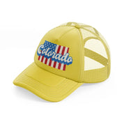 colorado flag-gold-trucker-hat