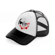 love b&r-black-and-white-trucker-hat
