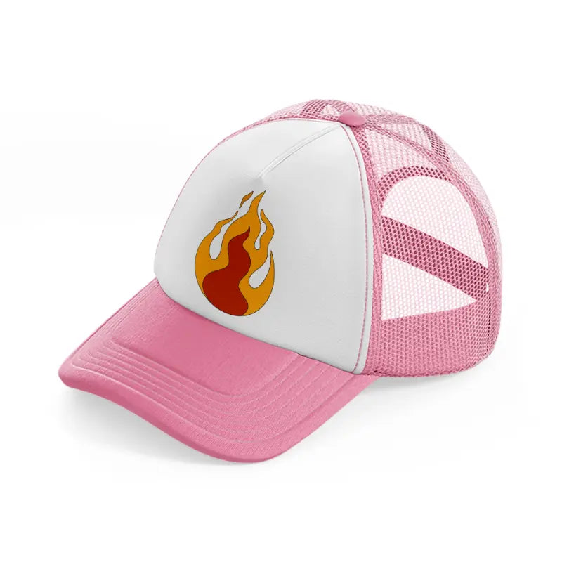 groovy elements-52-pink-and-white-trucker-hat