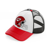 kansas city chiefs helmet-red-and-black-trucker-hat