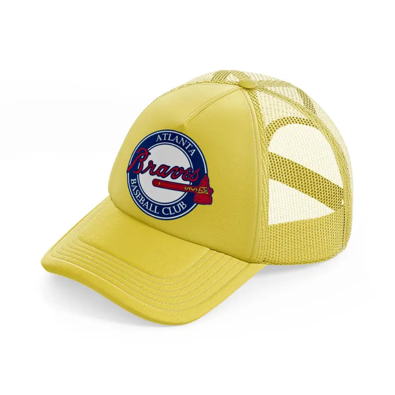 atlanta baseball club-gold-trucker-hat