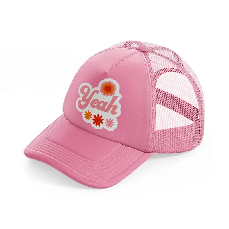 retro positive stickers (11)-pink-trucker-hat