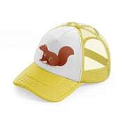 048 squirrel yellow trucker hat