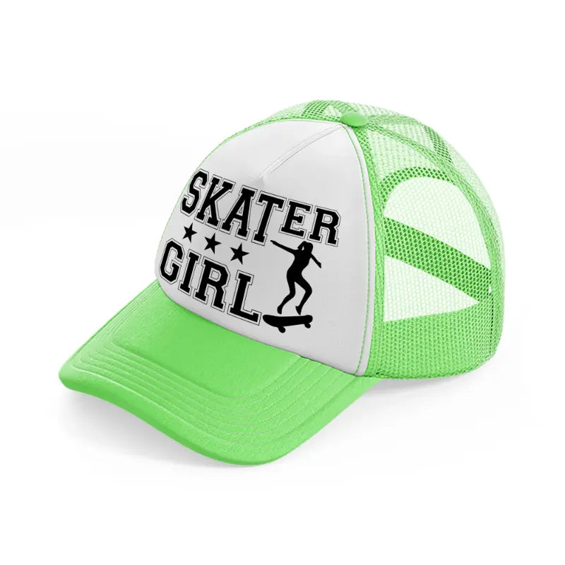 skater girl-lime-green-trucker-hat